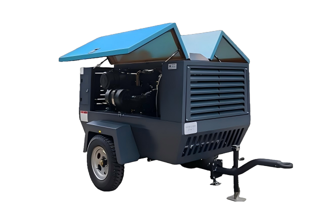 Portable screw air compressor